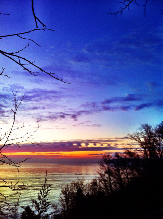 pretty blue colors sunrise by doug414