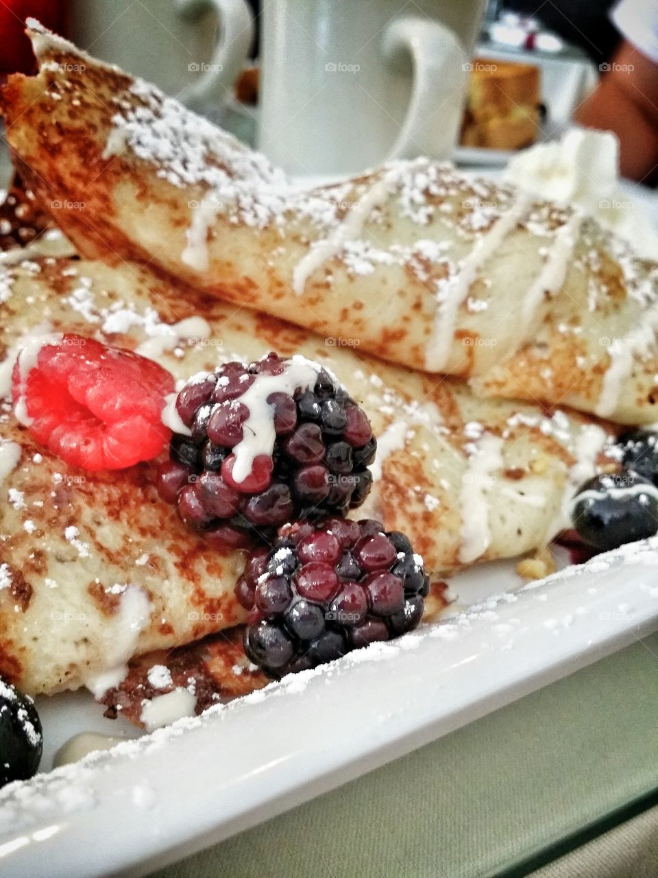 Berry Crepes at Parkside Cafe in Bristol, Connecticut. Best Crepes in CT!