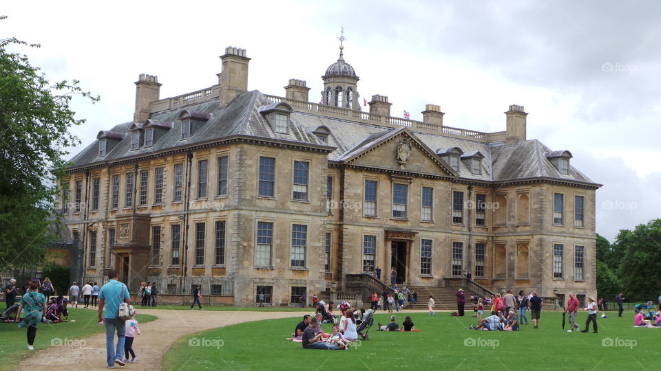 popular belton house in the middle of England.