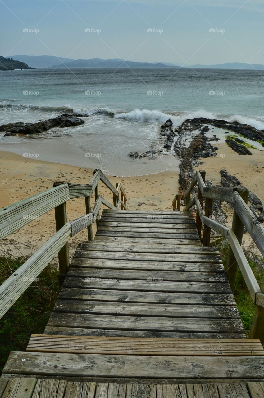 Stairway leading to Sea