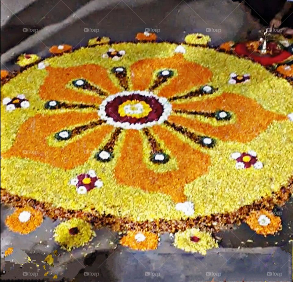August 15th 2023 rajasthan india. A beautiful and attractive view of a Rangoli.