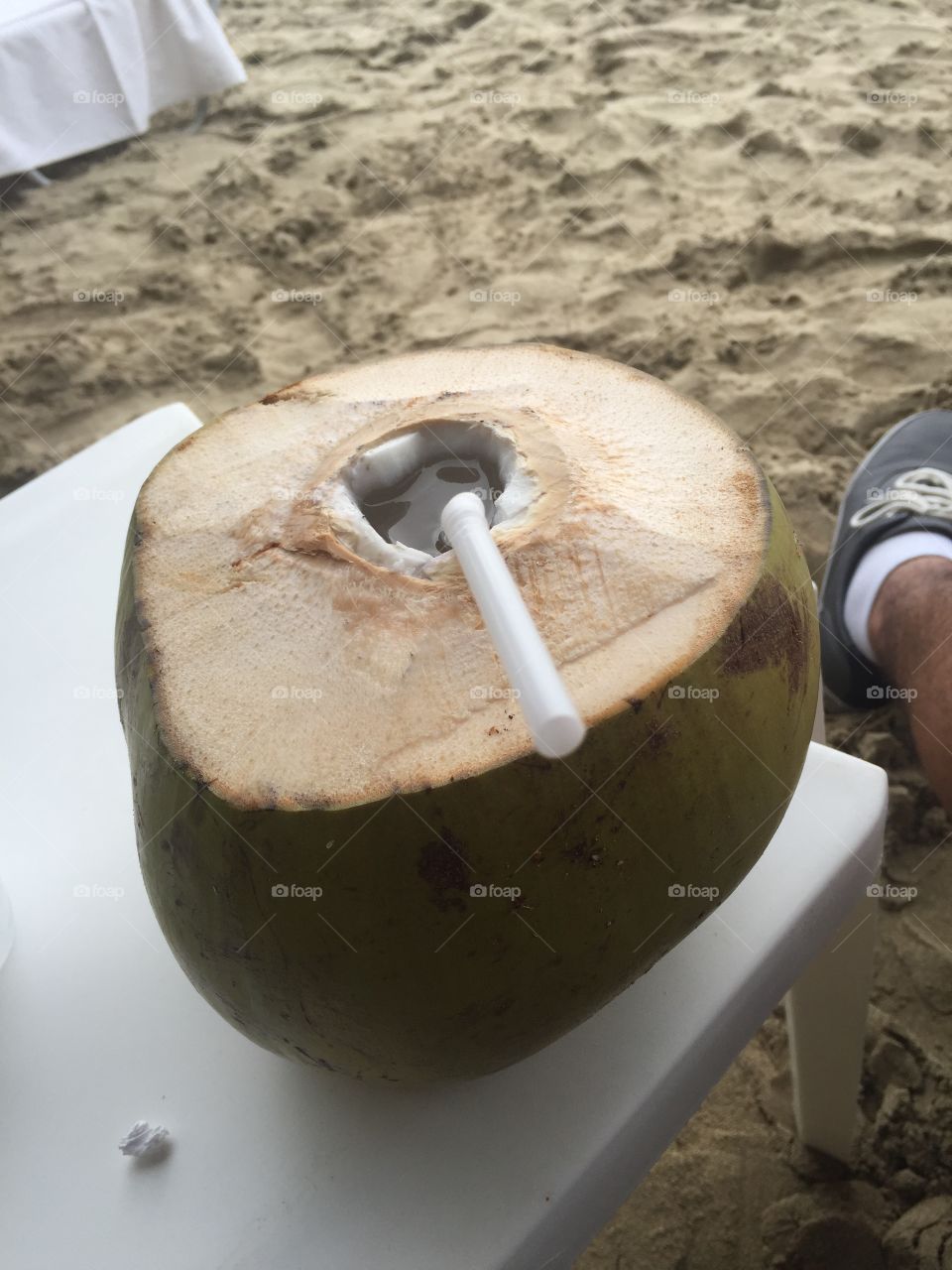 Coconut on the beach 