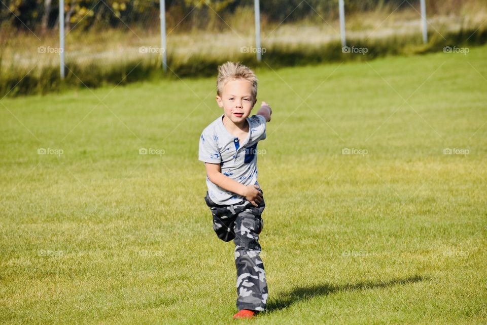 Boy running 