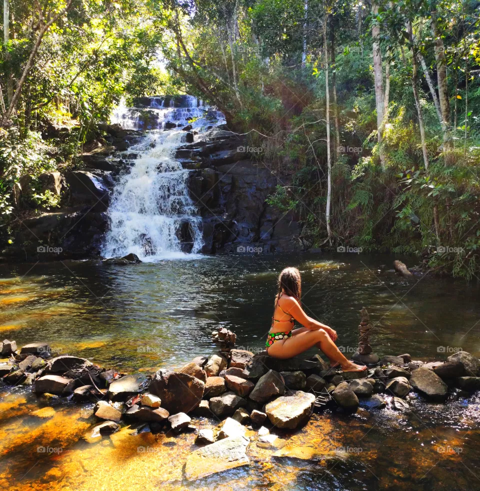 waterfall girl