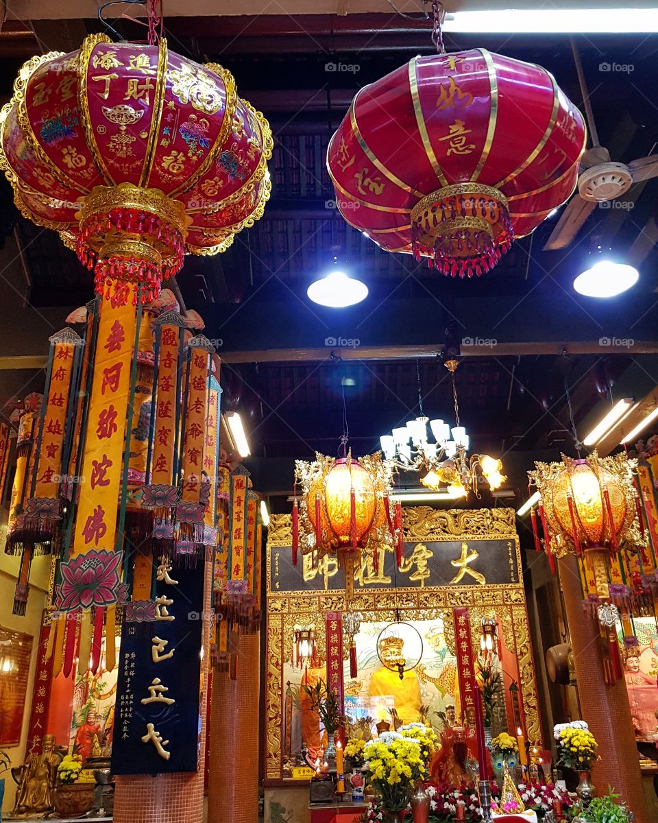 Colors of Chinese temple