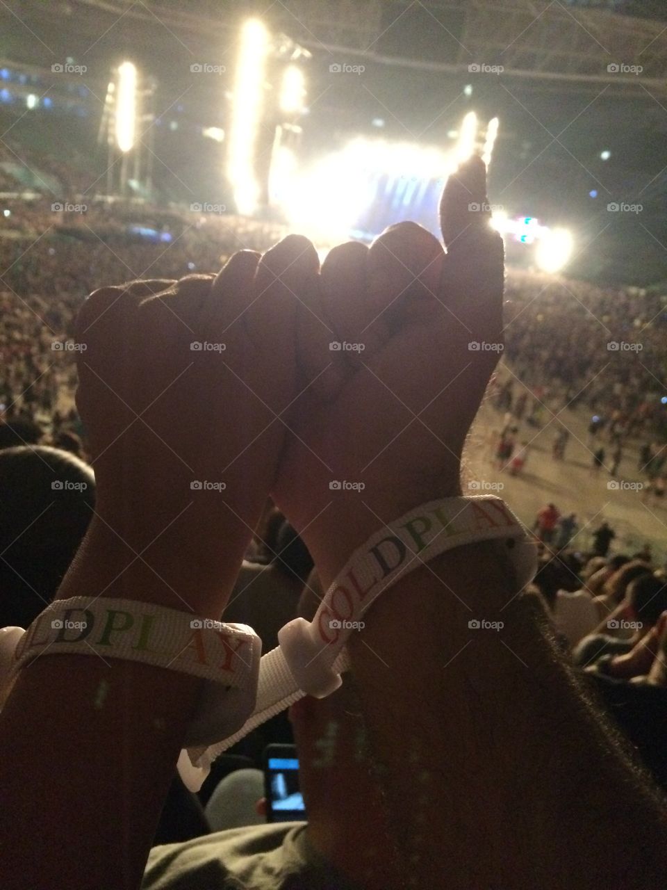 Coldplay show in Brazil. 