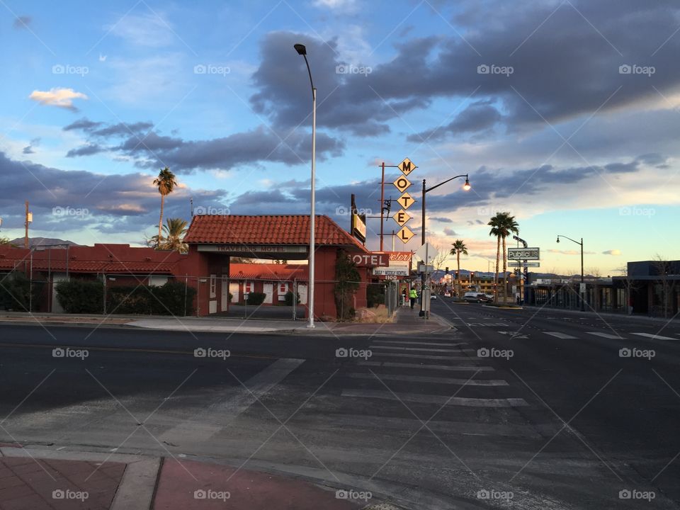 Old Vegas at dusk