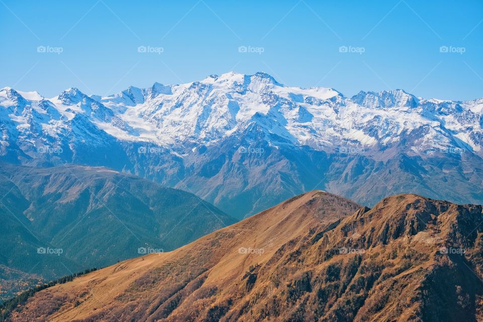 Natural texture .... Beautiful mountain scape in Georgia countryside