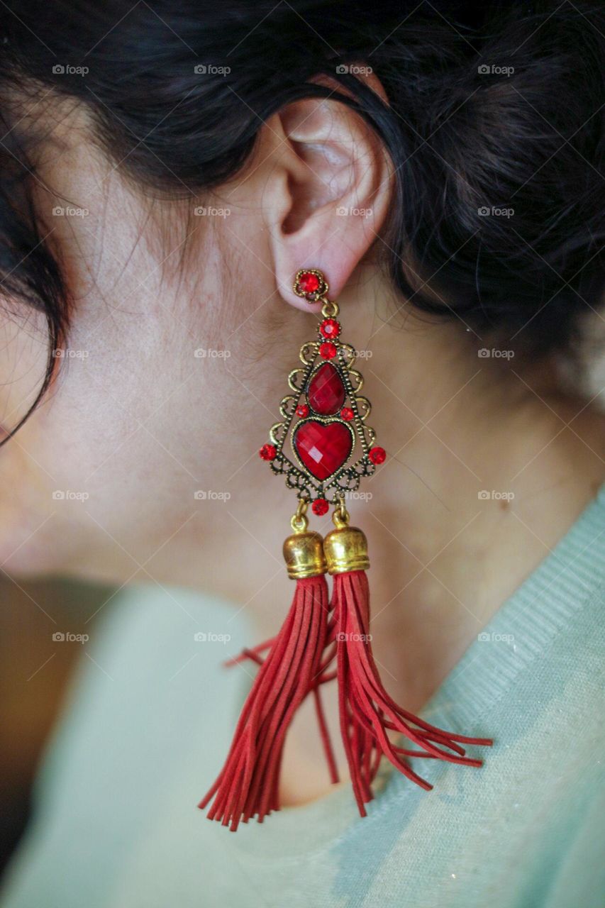 Red earings