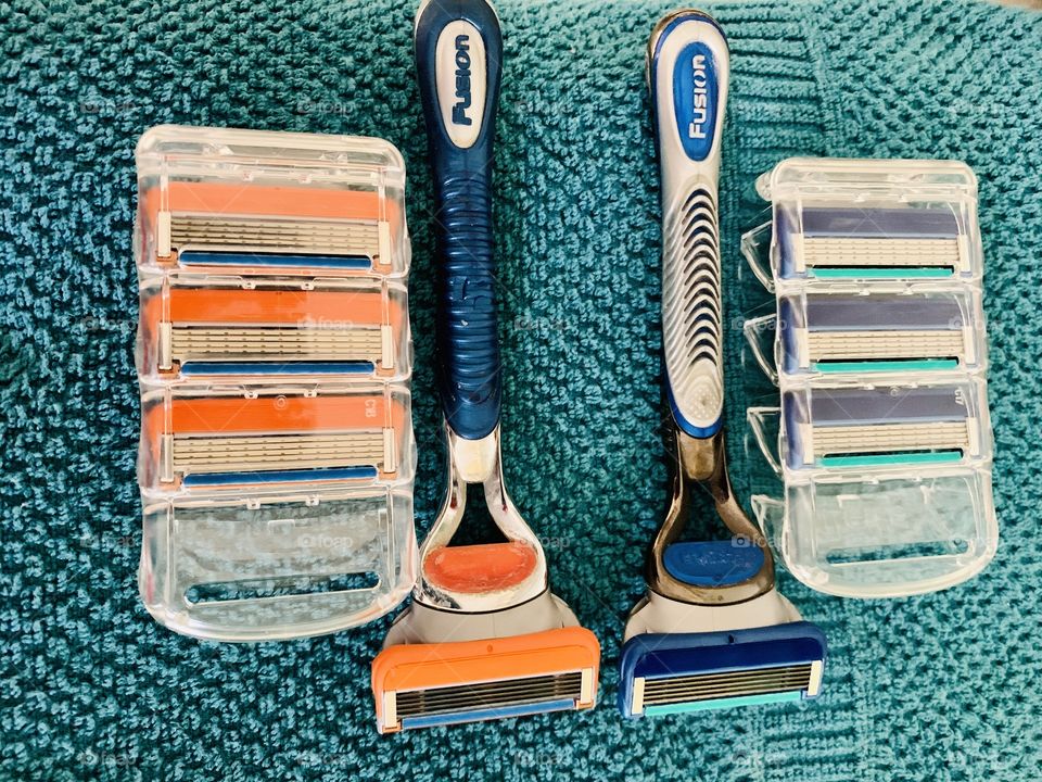 R - RAZOR - These babies are used as part of my daily hygiene. A razor is a bladed tool primarily used in the removal of body hair through the act of shaving. Kinds of razors include straight razors, disposable razors, and electric razors.