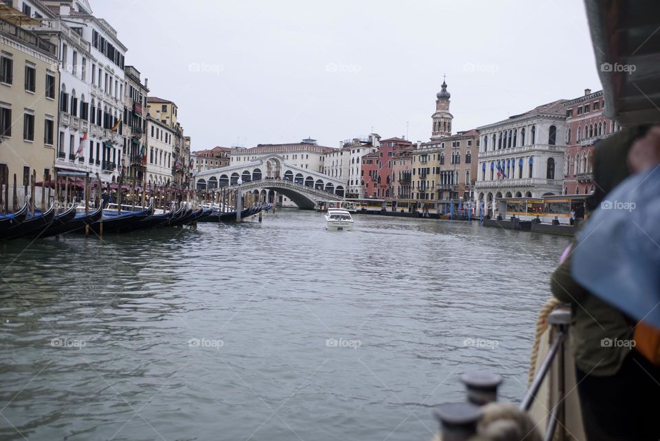 Walk along the waterways of Venice on the city tram.