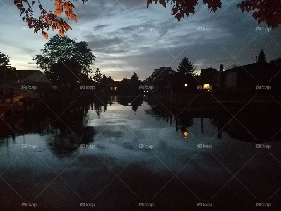 Canal view evening