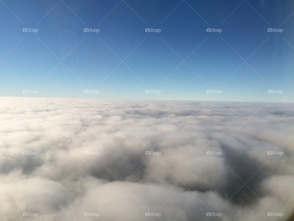 Over view of cloudy sky