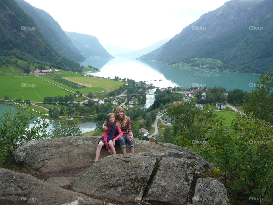 Skjolden Norway. View on the fjord