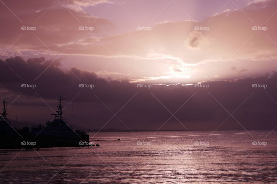 Sunset in Puerto Cortes