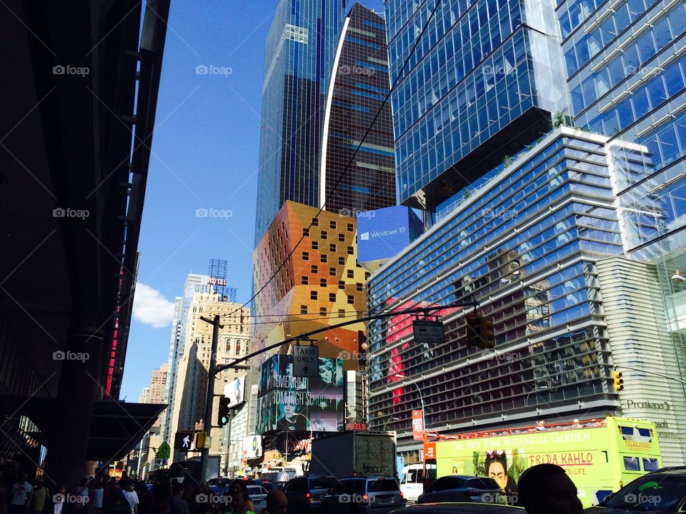 Times Square traffic stop 