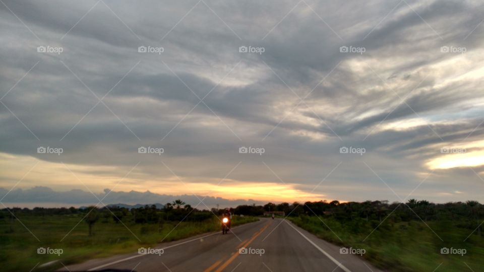 Road, Asphalt, No Person, Sky, Highway