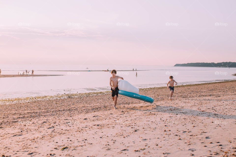 Boys at the beach