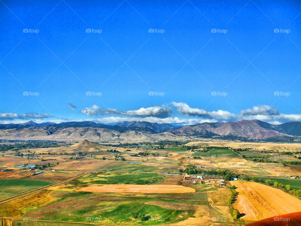 aerial mountain view