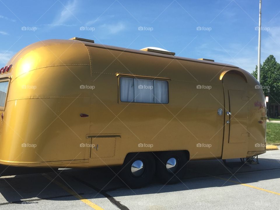 Gold Vintage Airstream