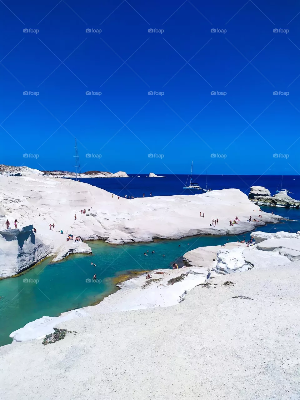 Sarakiniko beach , Milos Island Greece