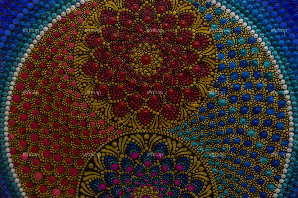 Dot mandala painting is one of my friend's hobby which gives inner peace and happiness.