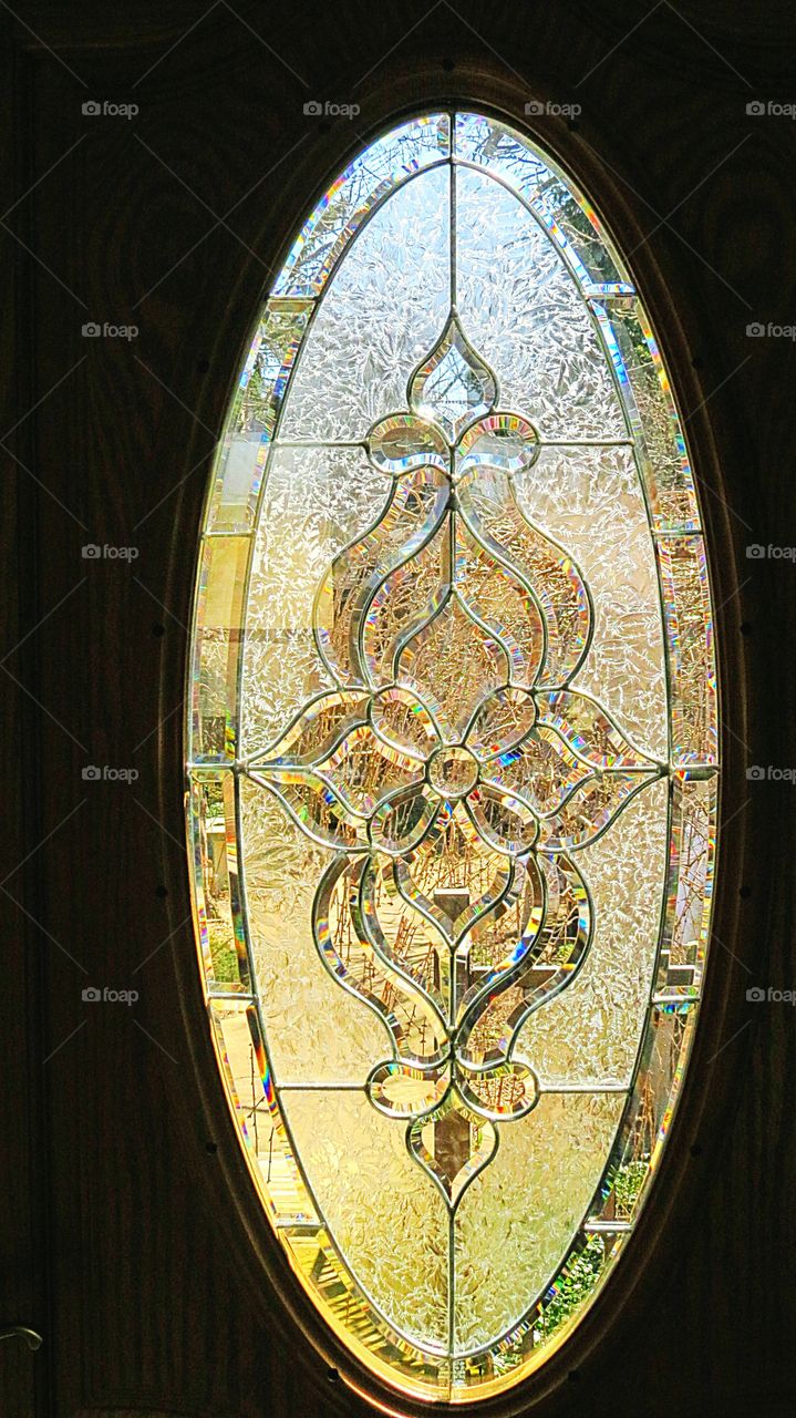 Lead Stainglass Door