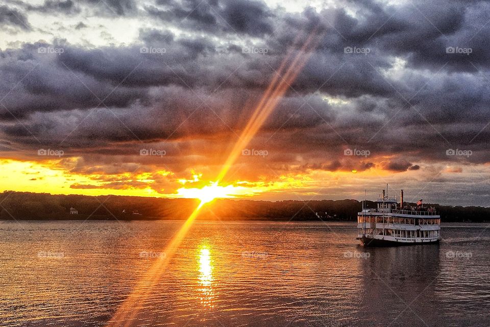 Sunset on the Connecticut River...