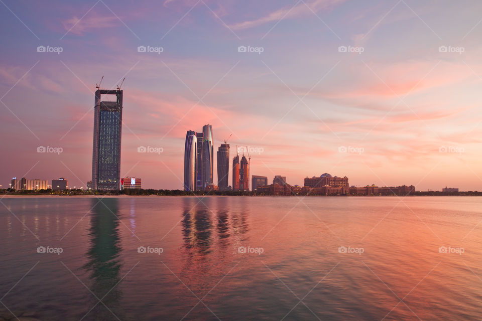 Sunset in Abu Dhabi