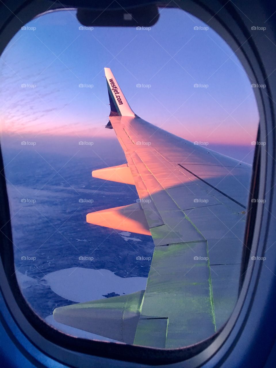 Sunset from a plane window!