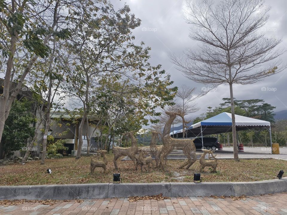 Installation Art in Luye Township - Deer Family