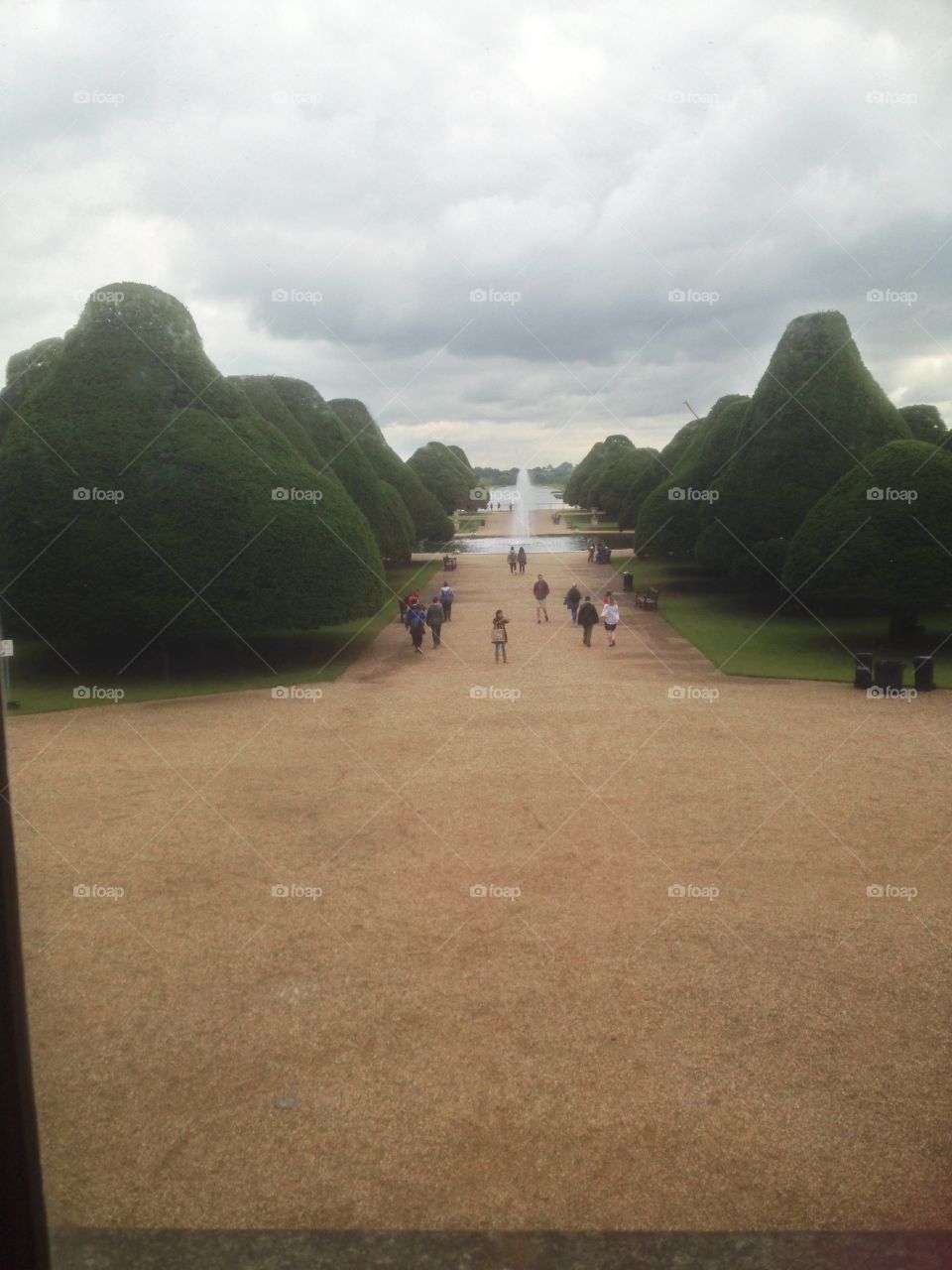 A walkway in the Palace Garden