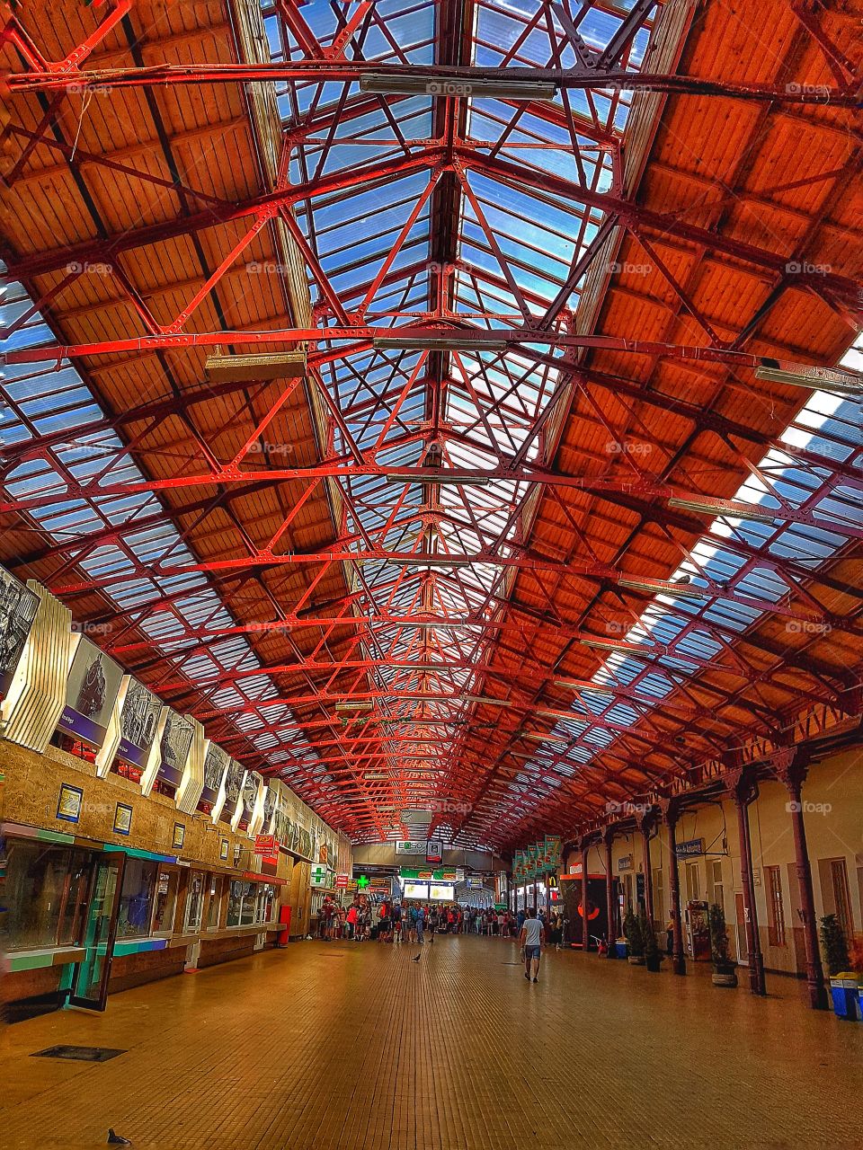 Main train station in Bucharest.