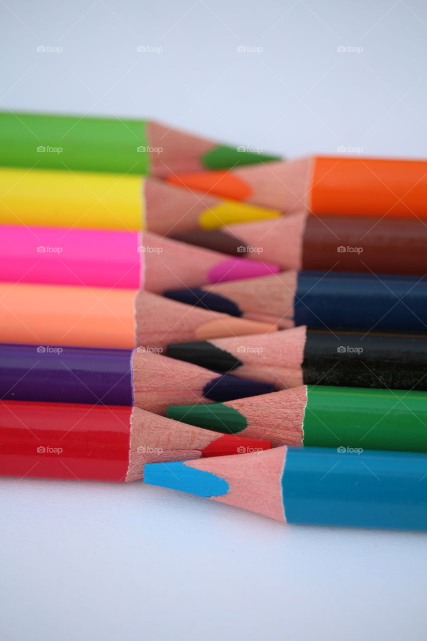 colored pencils rainbow