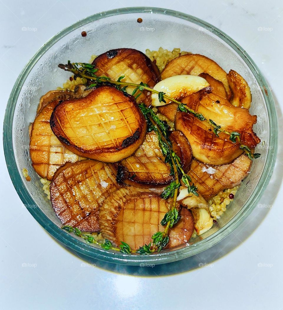 Vegan scallops