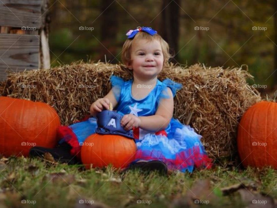 Beauty and pumpkins 