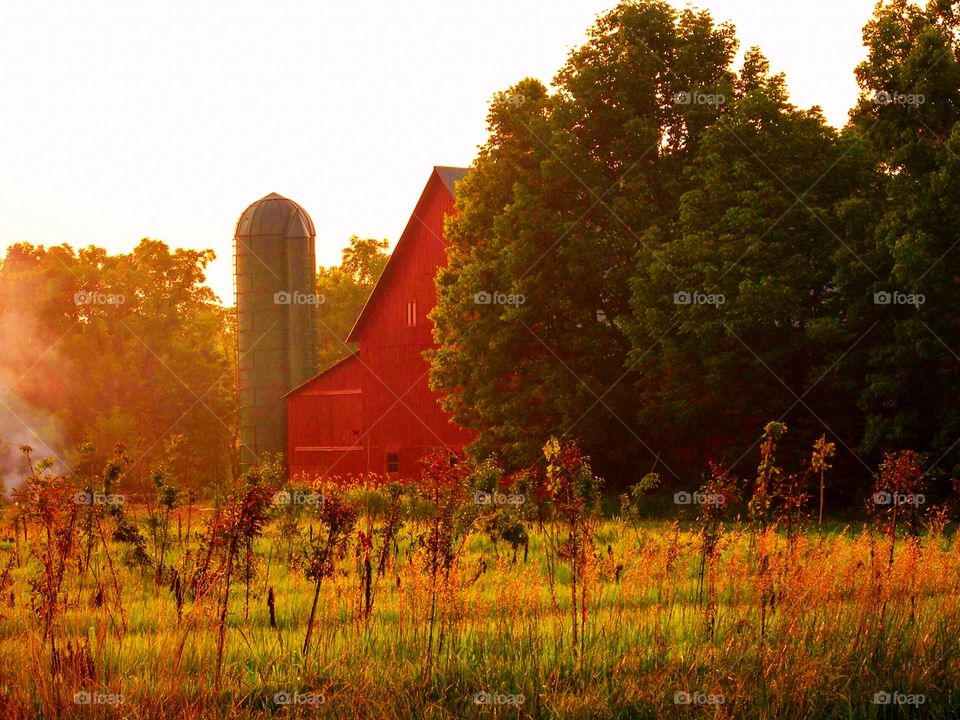 Red old barn