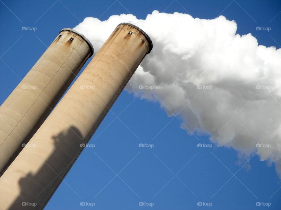 smoke billowing factory by sunnysmiles