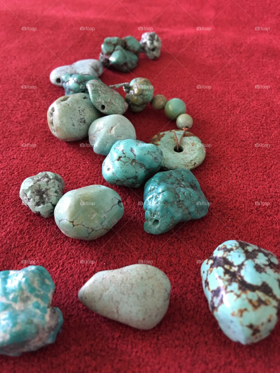 Turquoise stone beads