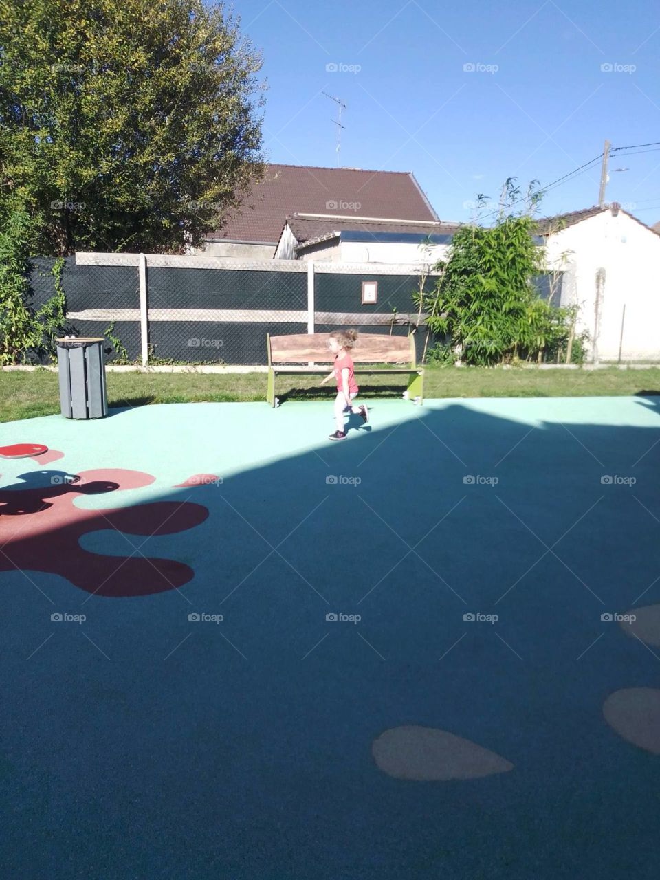 shadow in the play park