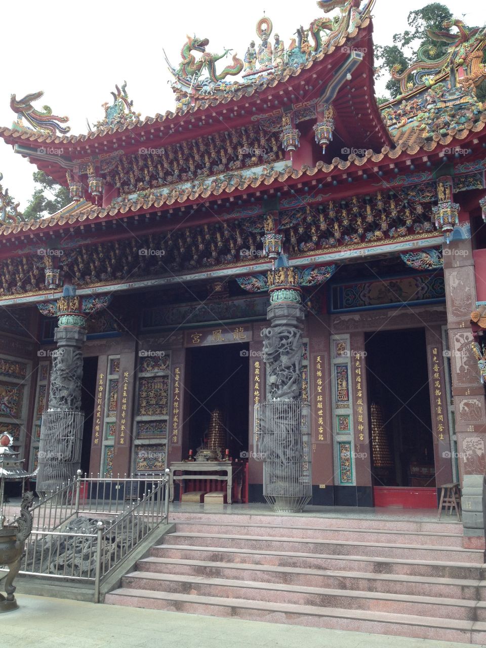 A Buddhist temple in Taiwan. 