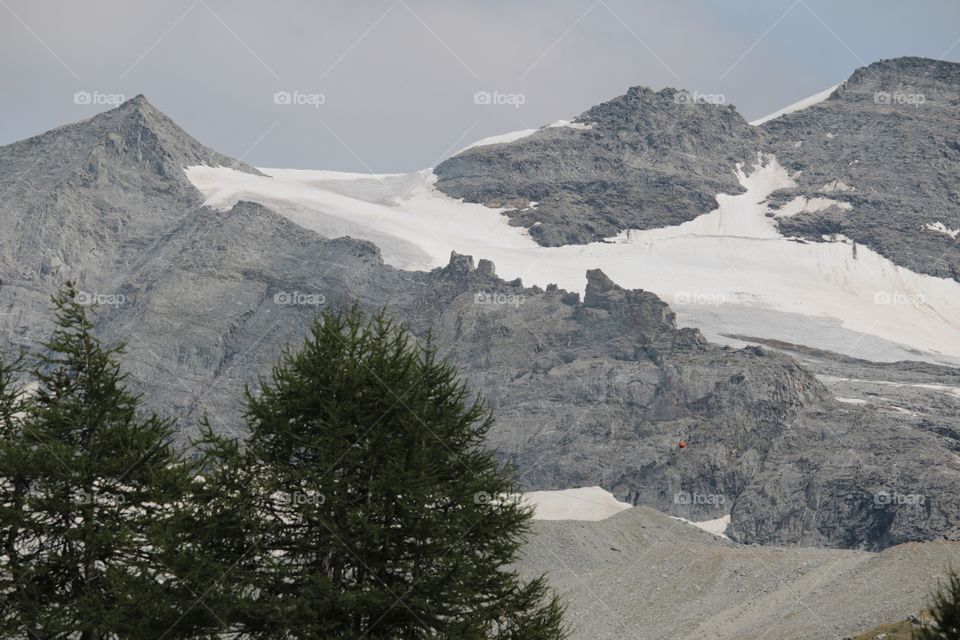 Scenic view of mountain against sky