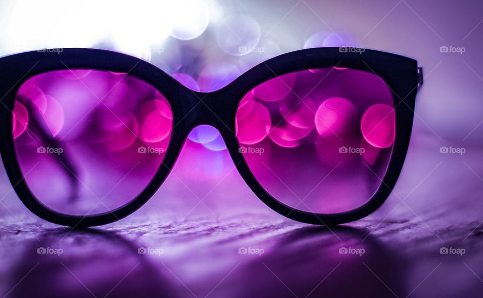 Bokeh lights and eyewear