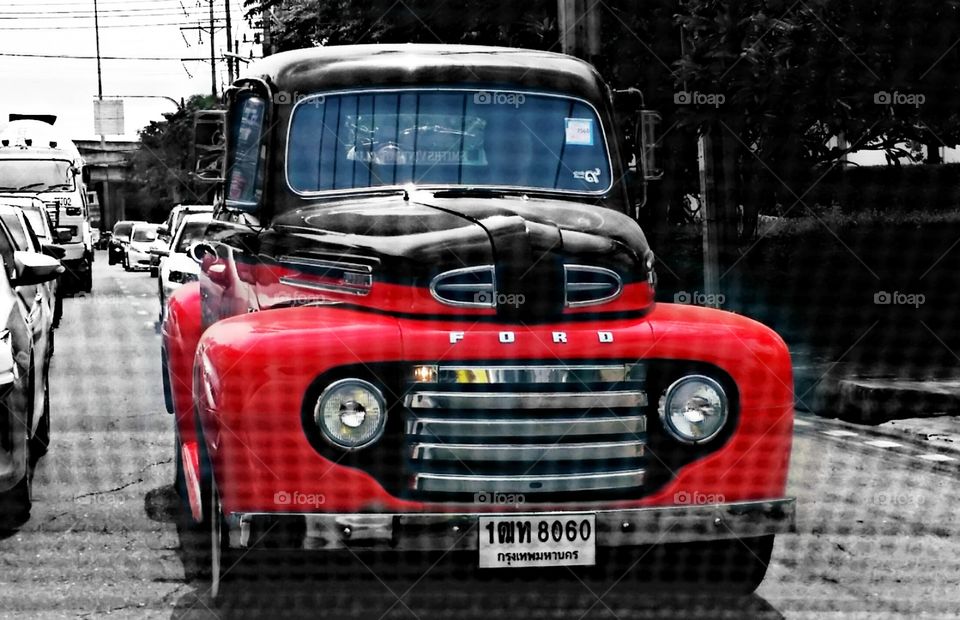 New very Old Red Truck