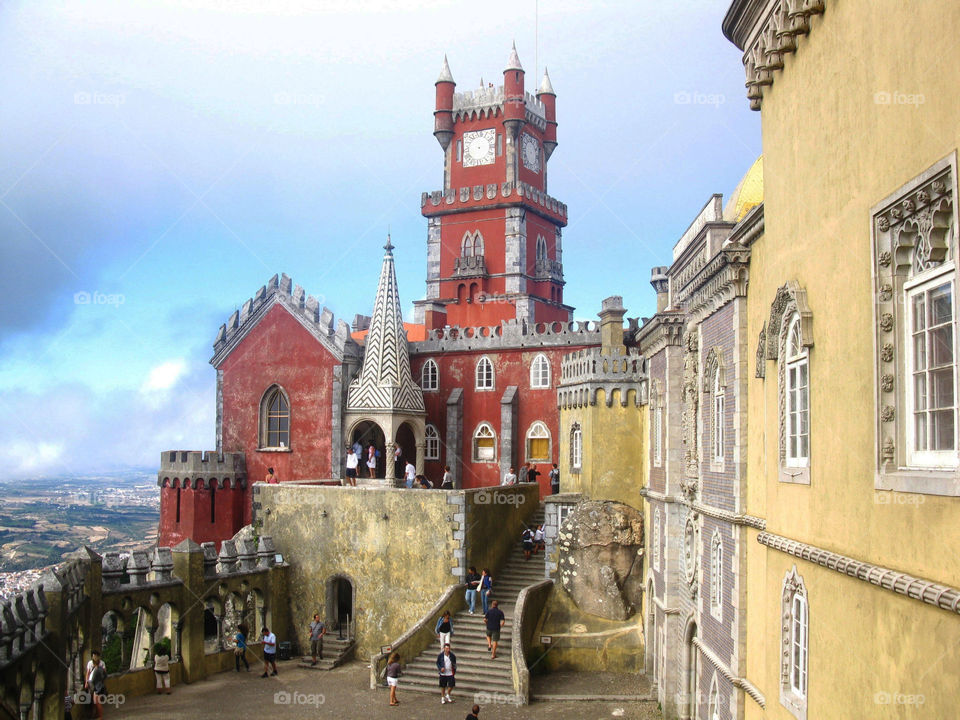Palace of Pena in Sintra in Portugal
