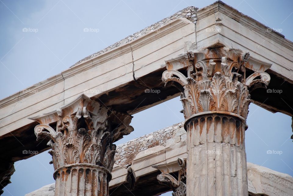Columns. Acropolis. 