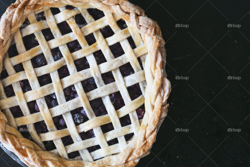 Scrumptious Blueberry Pie With Lattice Crust