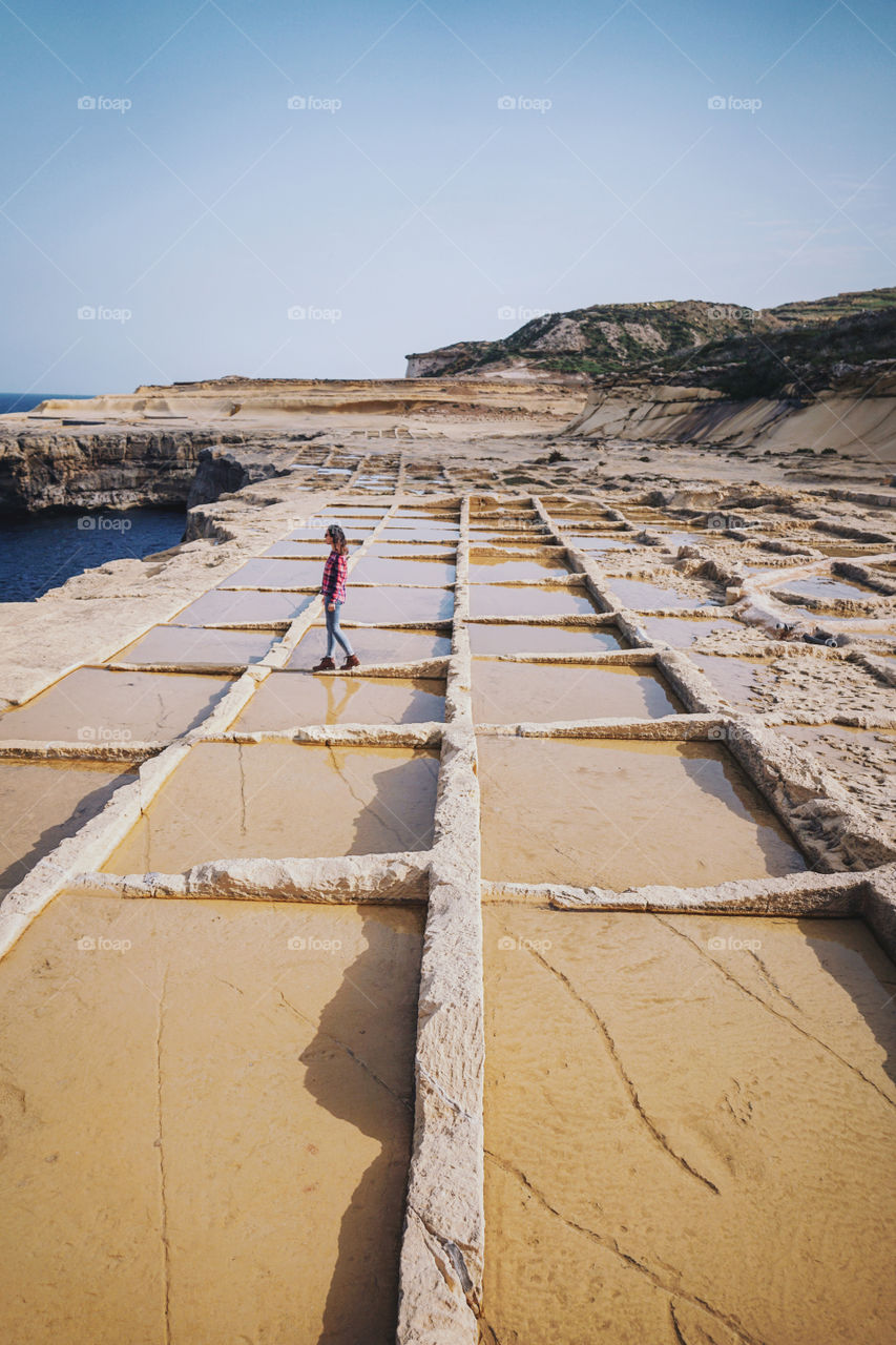 One of the many salt pans along the coast of Malta that make for such an interesting landscape. They are part of the old Gozitan tradition of sea salt production that has been passed down within certain families for many generations.