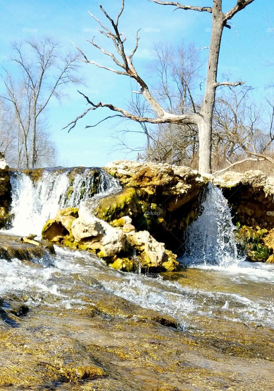 Spring Thaw Waterfall 