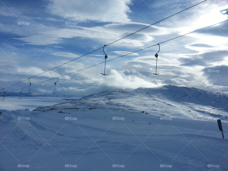 Winter mountain landscapes